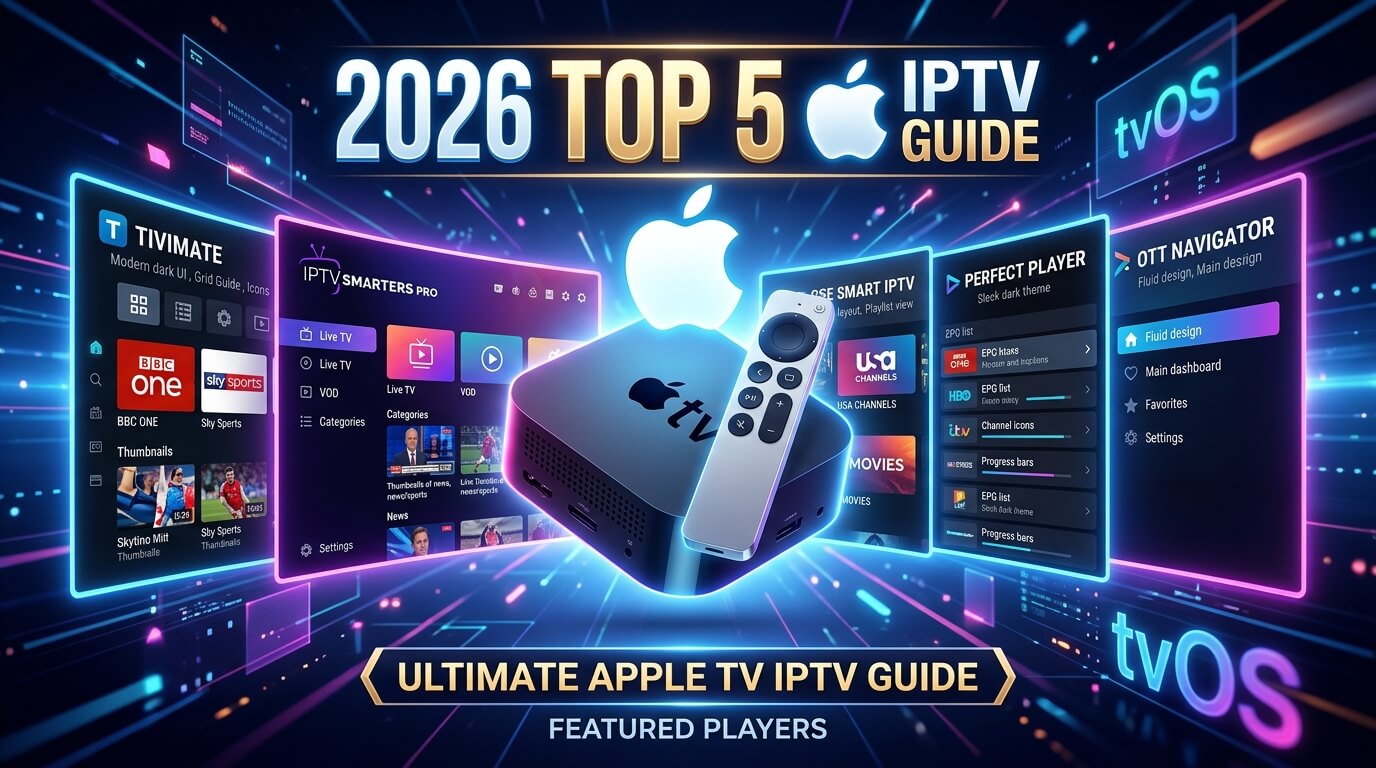 Apple TV IPTV setup: Smarters Player Lite, iPlayTV, GSE Smart IPTV and IPTVX on Apple TV 4K