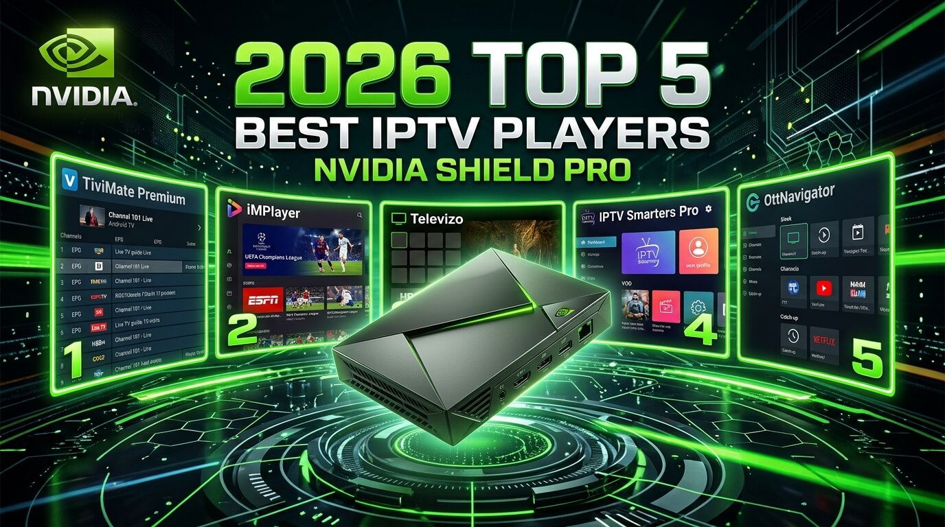 Nvidia Shield IPTV setup: TiviMate, IPTV Smarters Pro, OTT Navigator, Kodi and Sparkle TV on Nvidia Shield